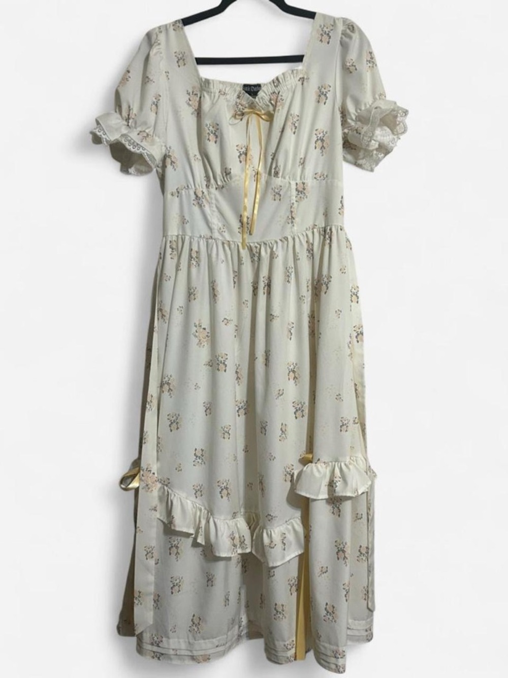 Scarlet Darkness cottagecore dress in yellow L - Picture 3 of 5